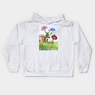 Wildflowers are Busting Out With Butterflies Kids Hoodie